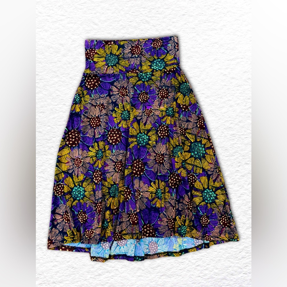 LuLaRoe Azure skirt XS Purple Floral